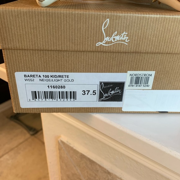 Authentic Christian Louboutin Bareta 100 size 37.5 - Picture 4 of 4